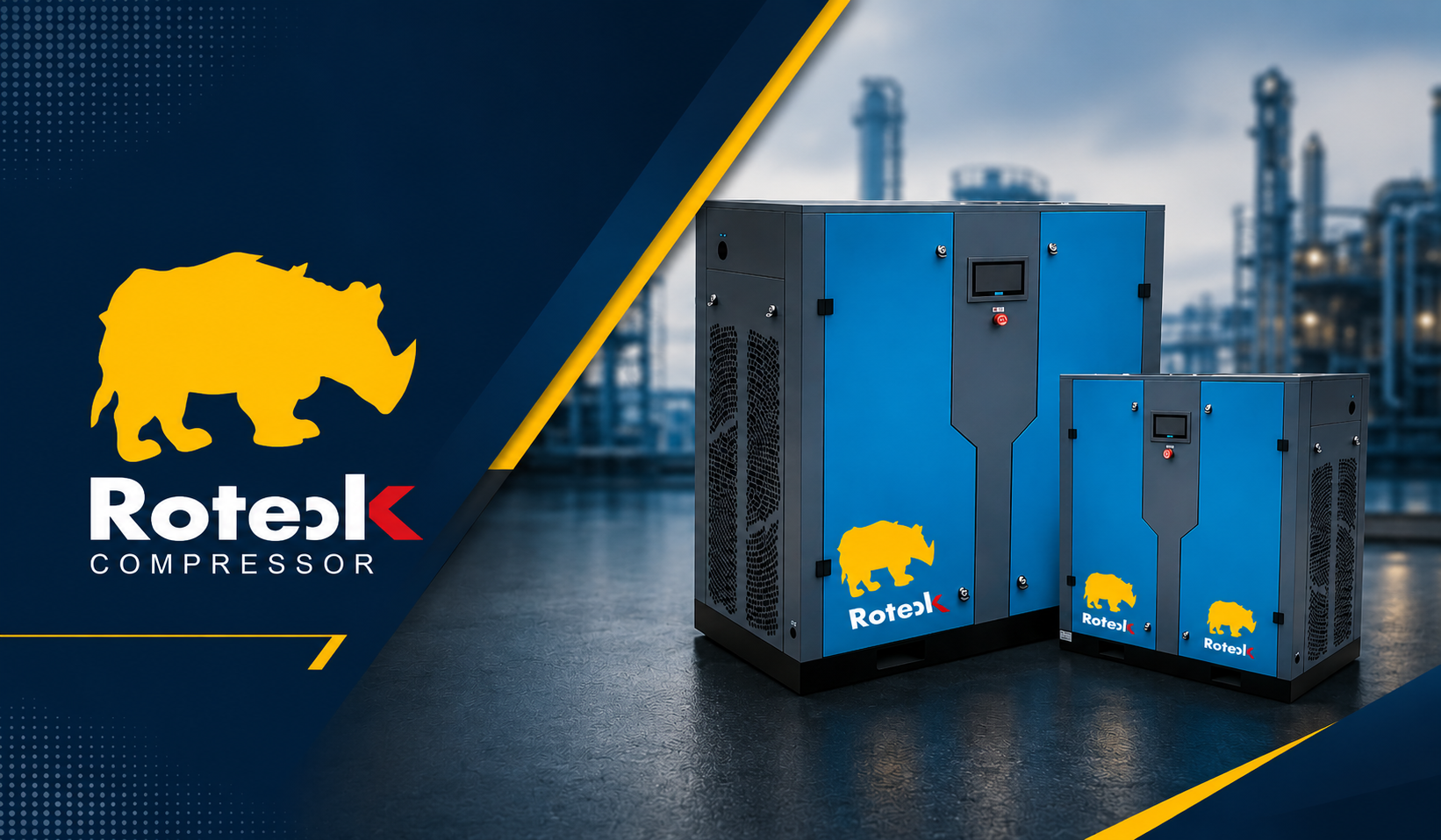 Air Compressor Manufacturers in Ghaziabad, Uttar Pradesh – Rotek Compressor